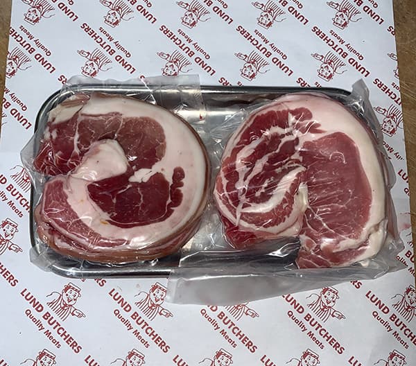 Dry Cured Middle Bacon - per Kg