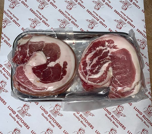 Dry Cured Middle Bacon - per Kg