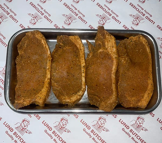 Peppered Pork Loin Steaks - per Kg