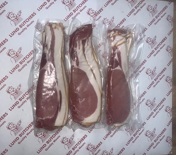 Dry Cured Back Bacon - per Kg