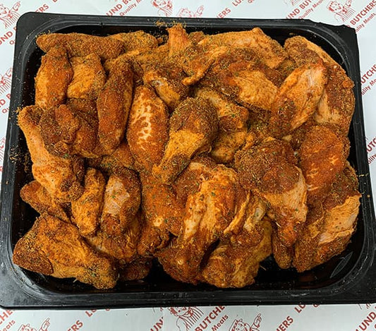 Hot and Spicy Chicken Wings - per Kg
